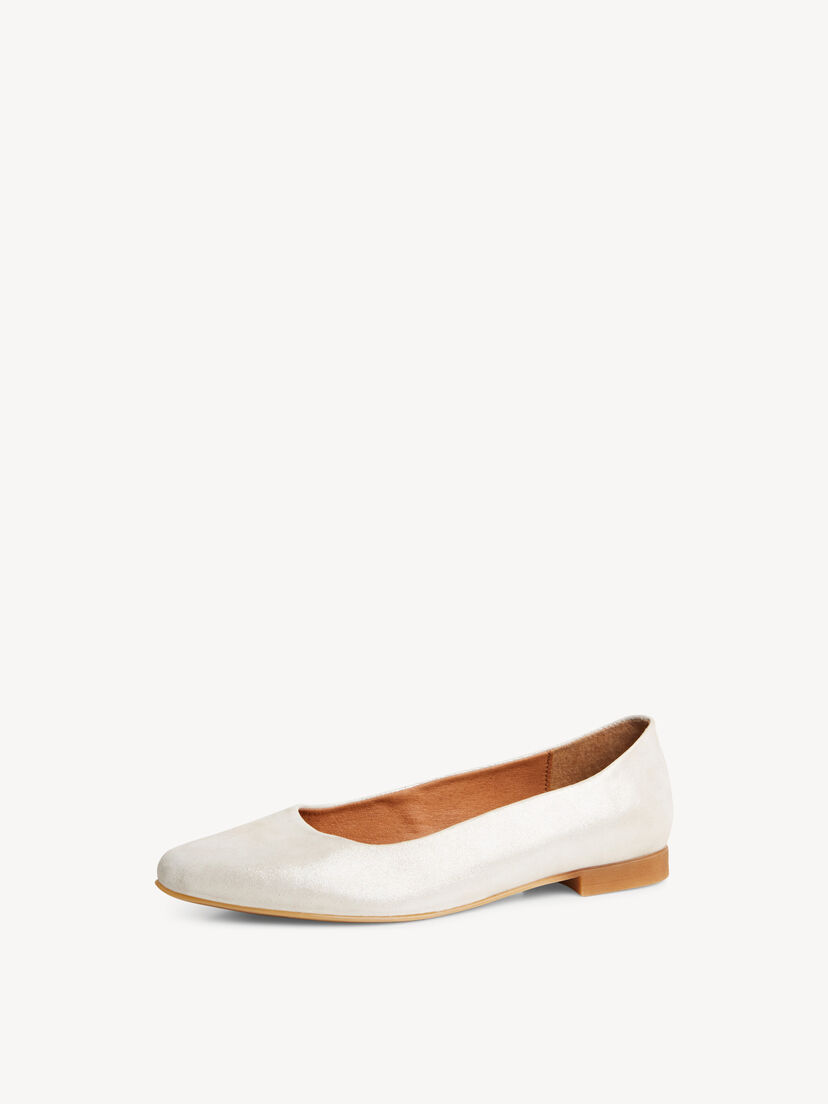 Leren Ballerina - beige