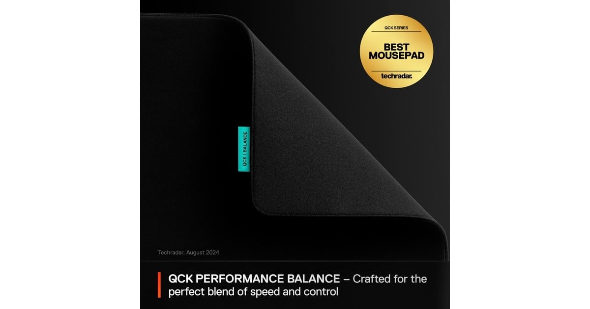 SteelSeriesQcK Performance Balance gaming muismat  (Zwart, XL)