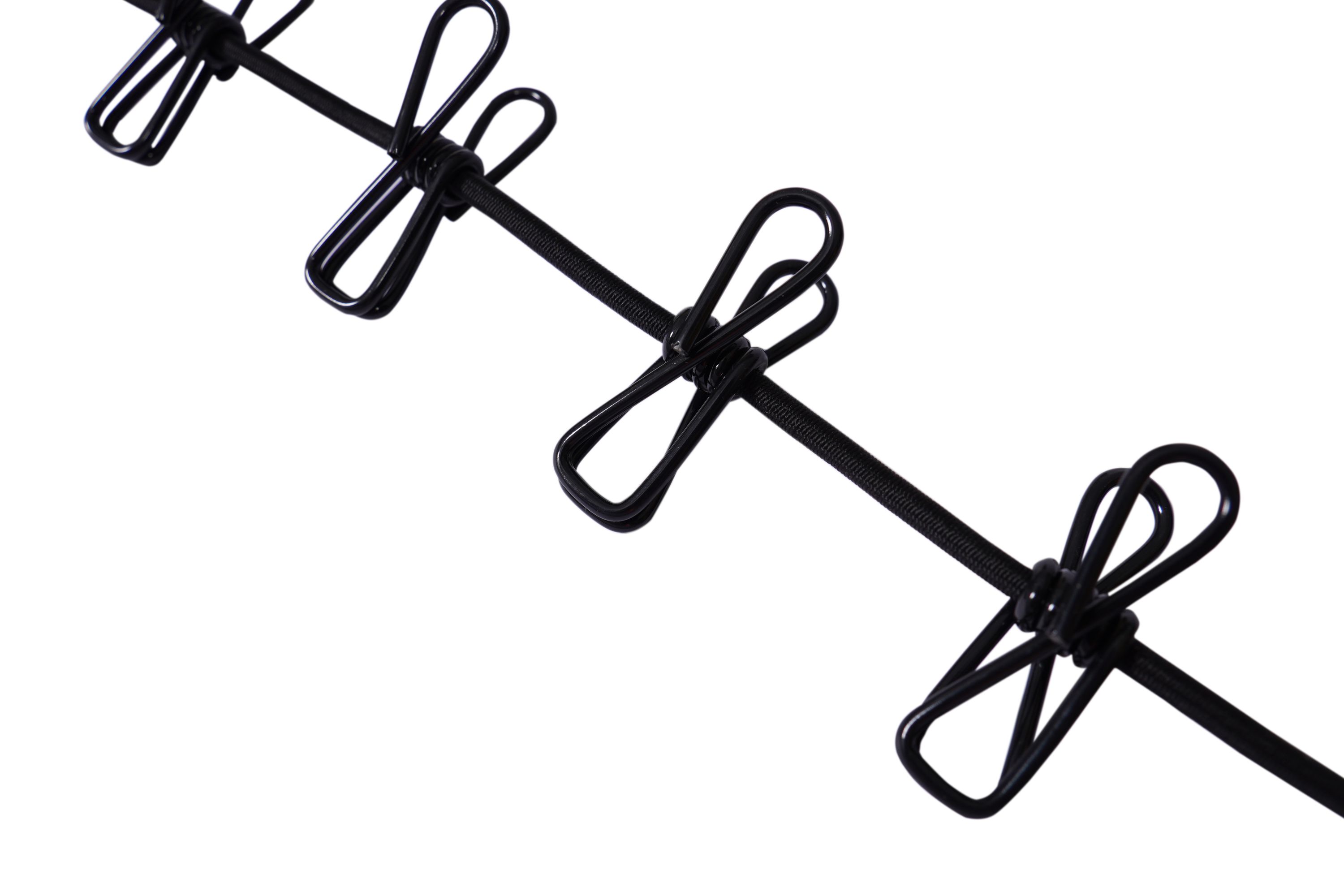 Wäscheleine mit Klammern 182 cm