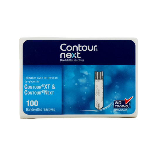 Ascensia Contour Next Bandelettes Réactives