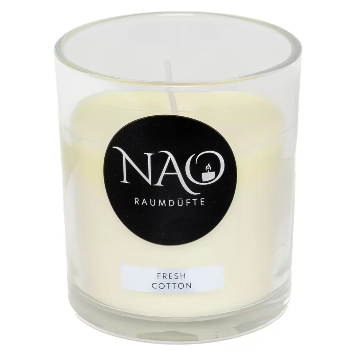 Duftkerze Fresh Cotton NAO natur,transparent