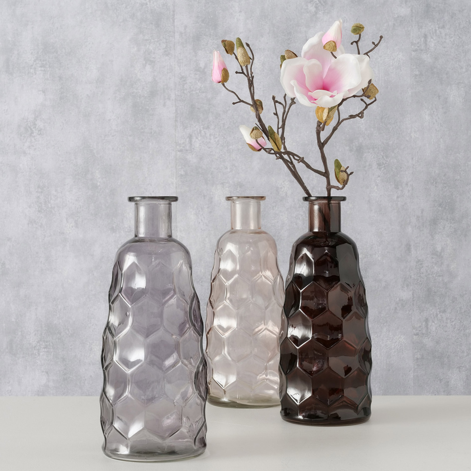 Vase - farbig sortiert - lackiertes Glas