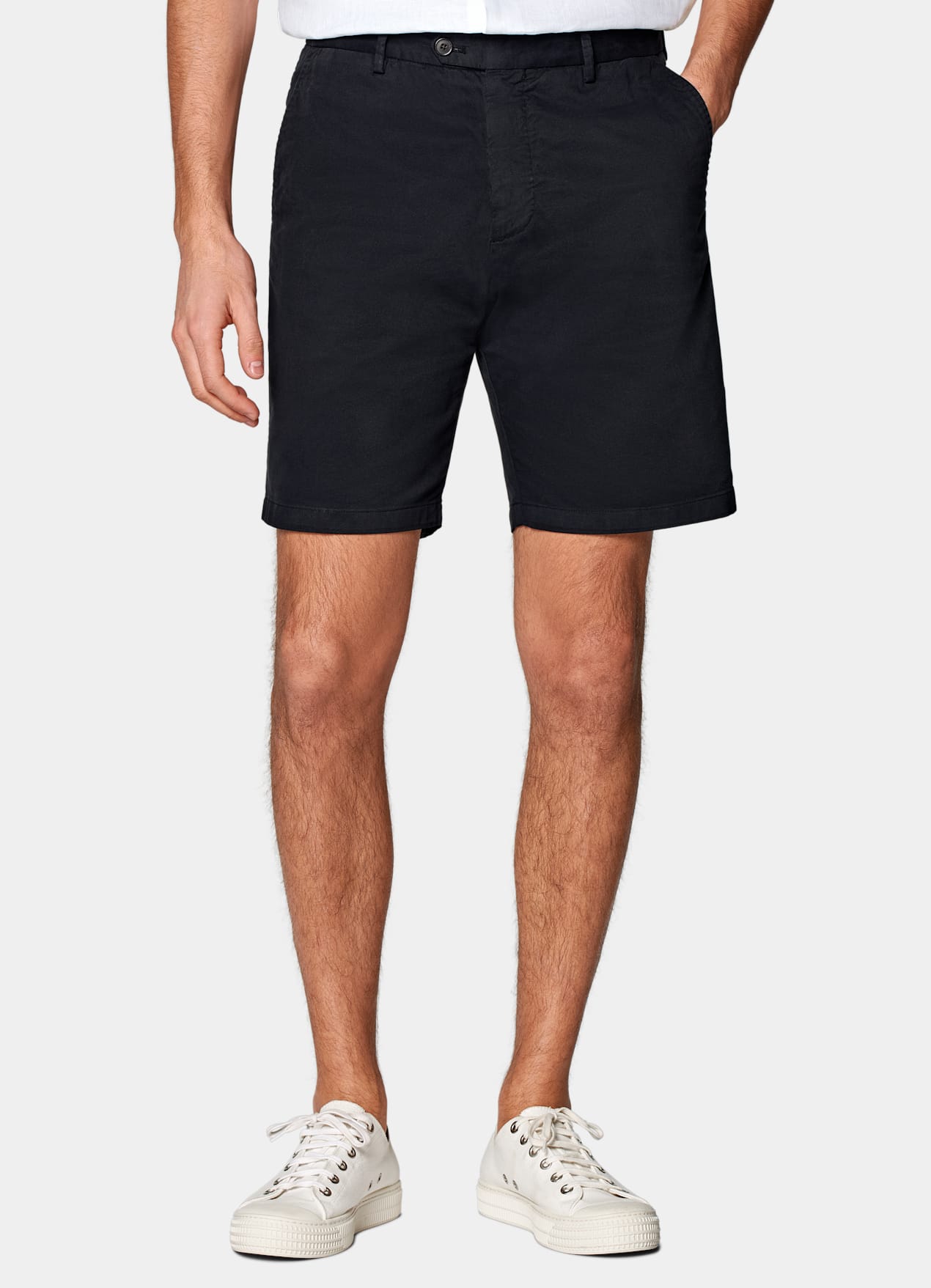 Short Slim Leg bleu marine