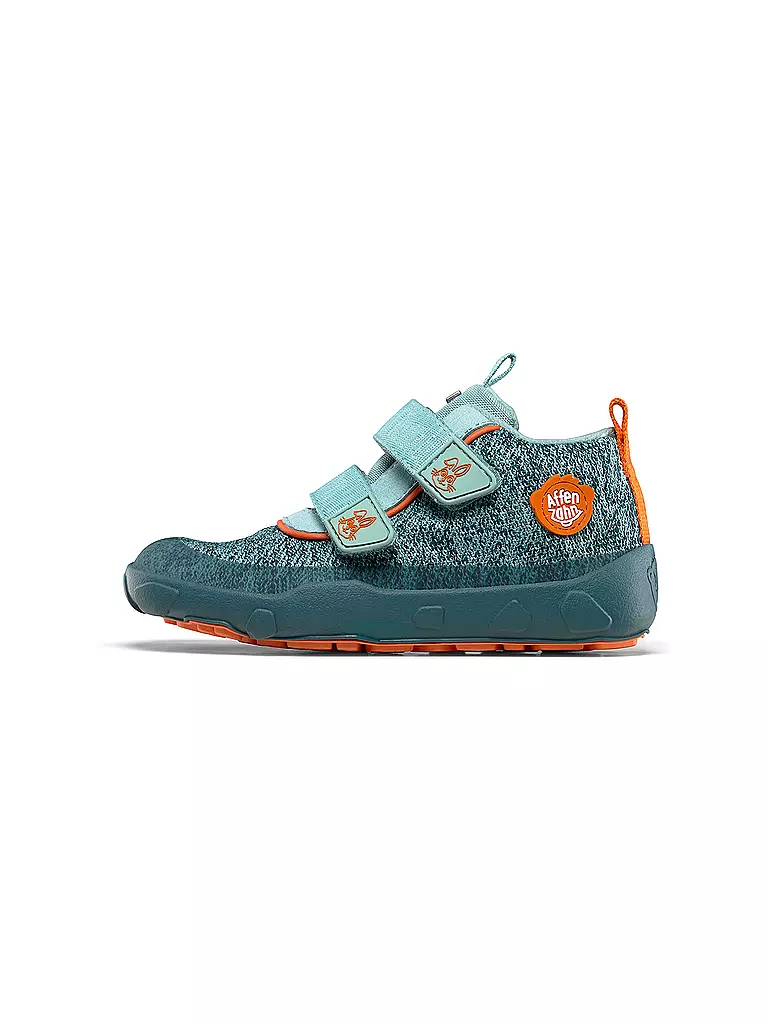 AFFENZAHN Kinder Barfußschuhe - Übergangsschuhe KNIT HAPPY Hase hellgrün