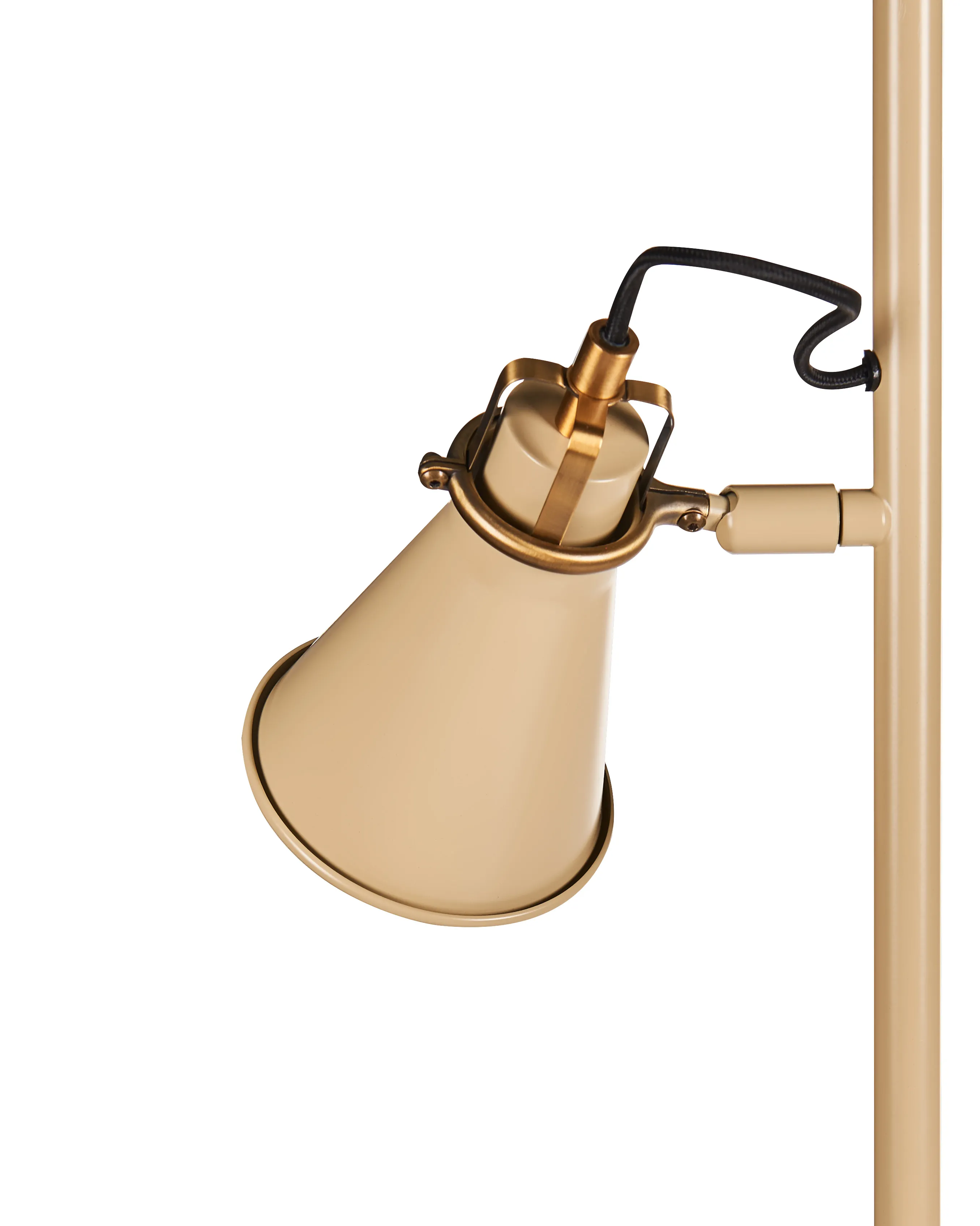 Staande lamp MOYOLA verstelbaar Metaal Beige