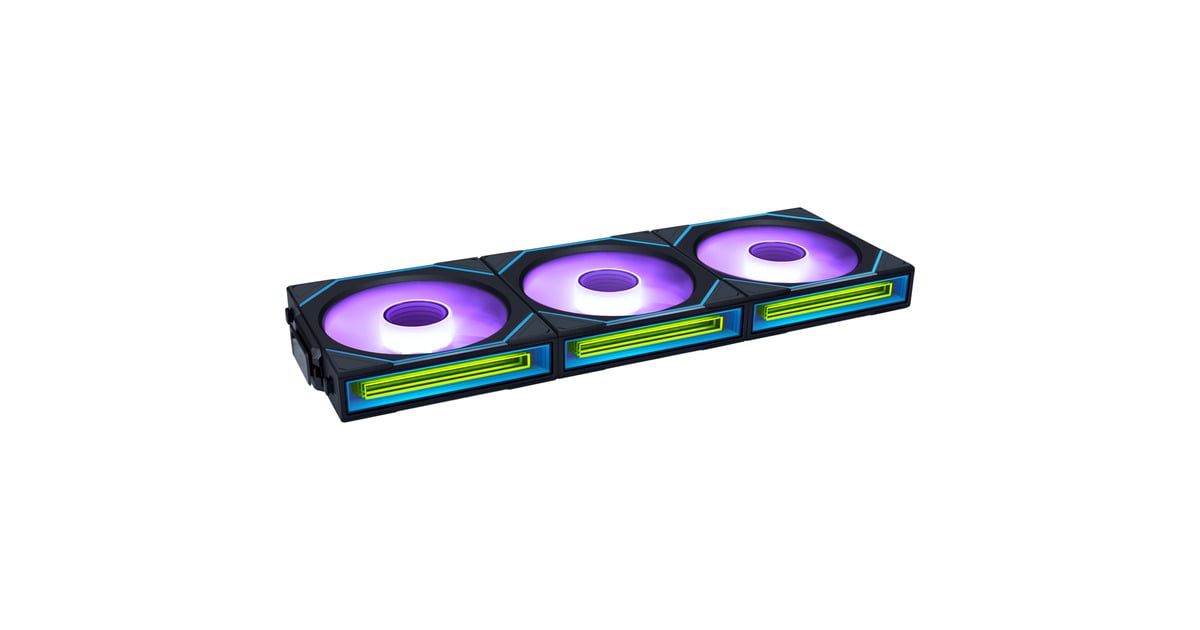 Lian LiUNI FAN SL-INFINITY 120 Wireless RGB case fans  (Zwart, 3 stuks, 120 x 122 x 25 mm, PWM)