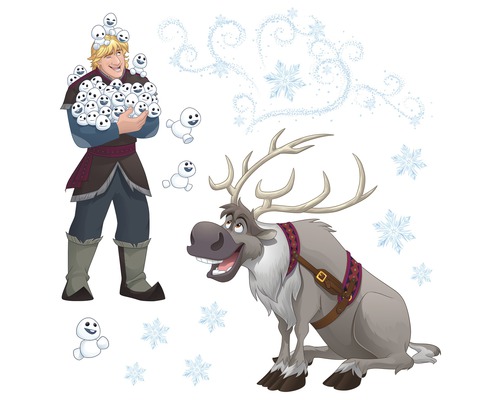 Raamsticker Disney Frozen Sneeuwvlok 31 x 31 cm