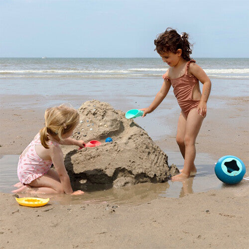 Quut schep met zeef en bal cuppi 3-in-1 - blauw