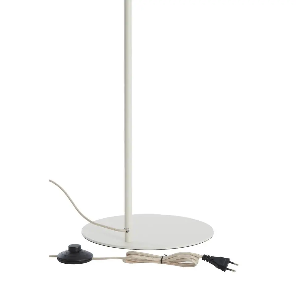 Light & Living - Bisho vloerlamp 47x28x160 cm - glas helder crème