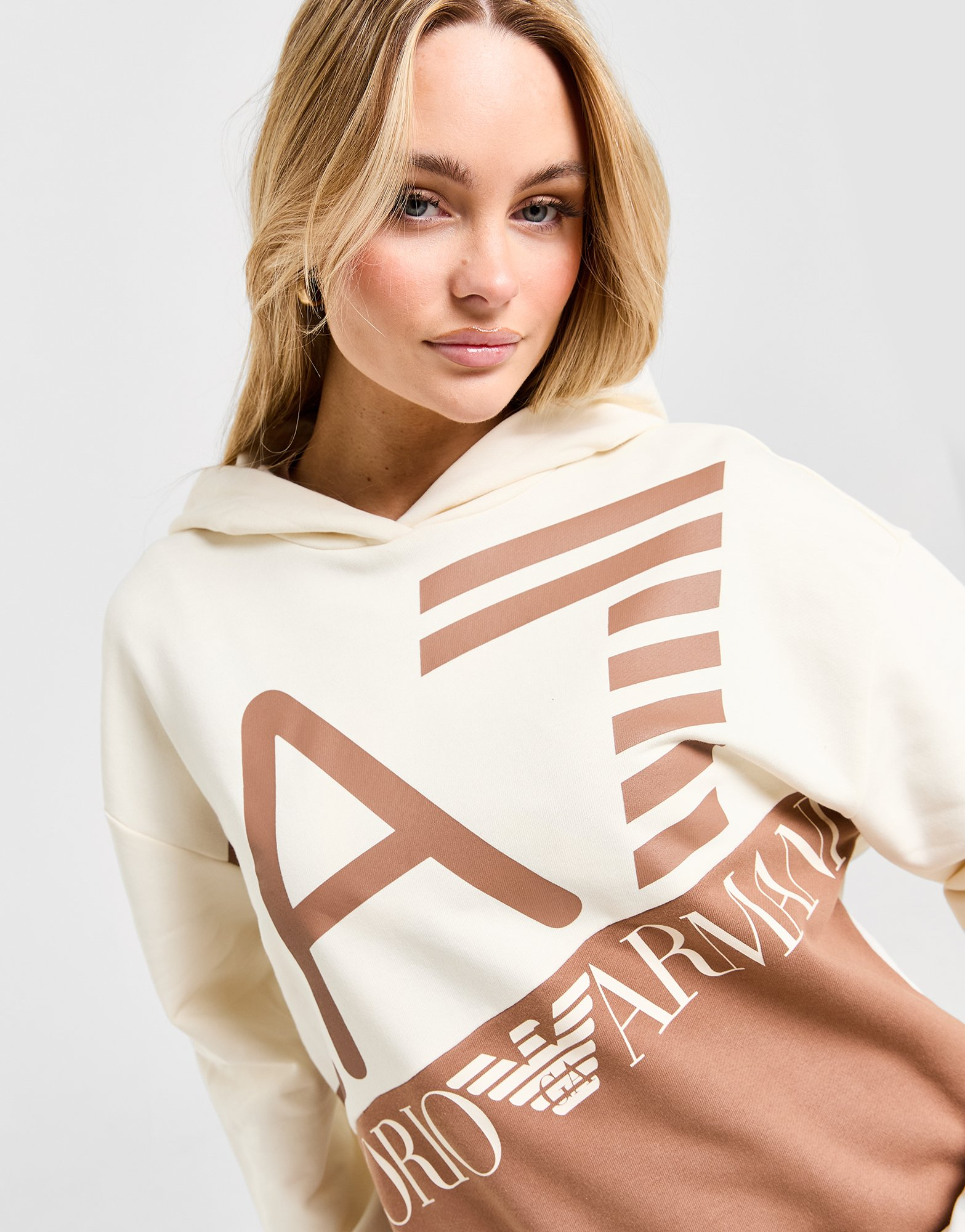 Emporio Armani EA7 Sweat à Capuce Split Femme