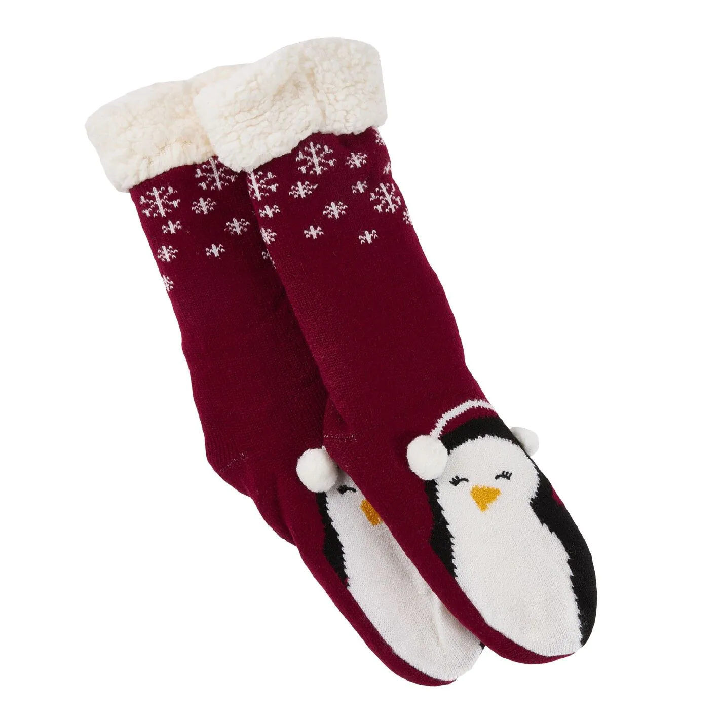 Norweger Socken Xmas, Pinguin/rot