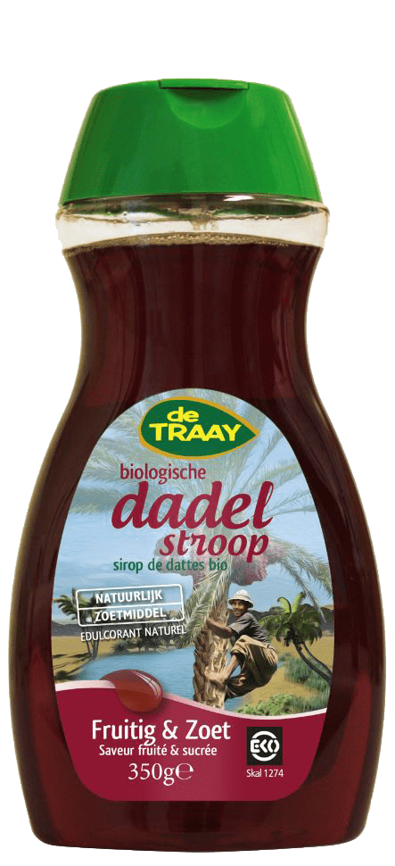 De Traay Dadelstroop fruitig/zoet (bio) 350 gram