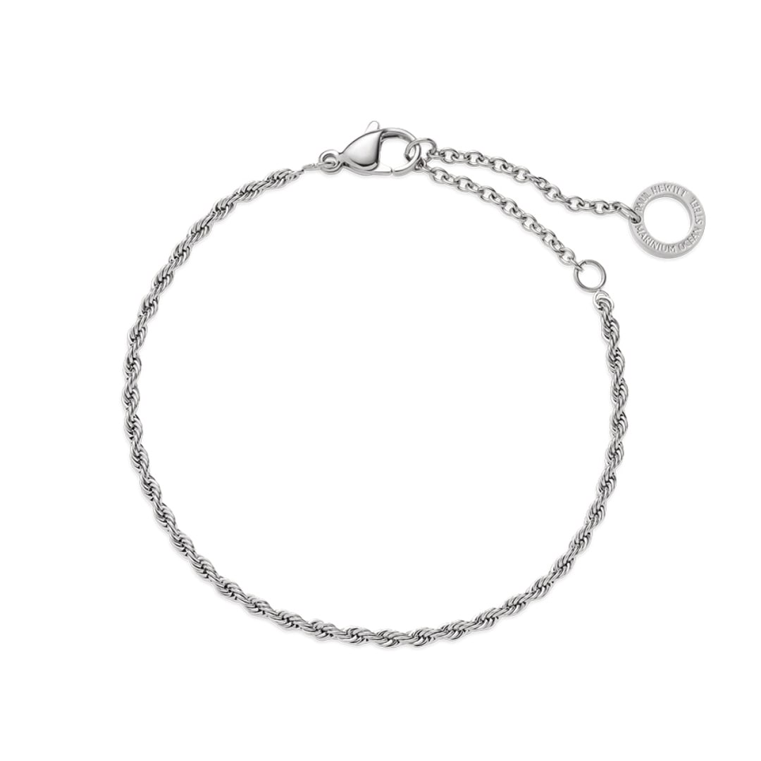 Paul Hewitt Charm-Armkette Rope Chain Marinium Ocean Steel Silbrig