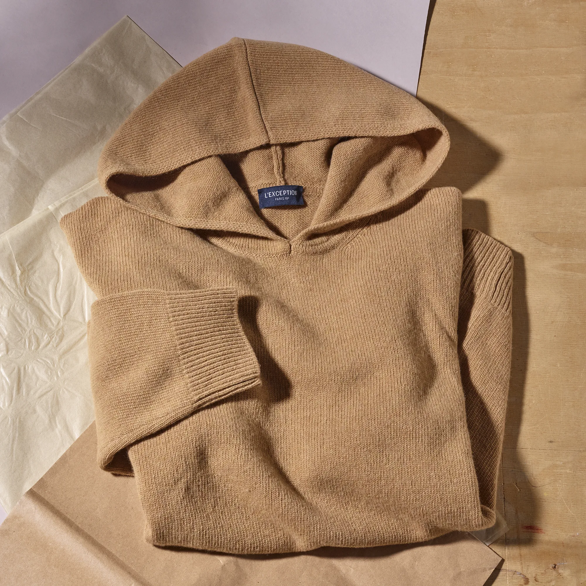 Pull à capuche en laine recyclée L'Exception Paris