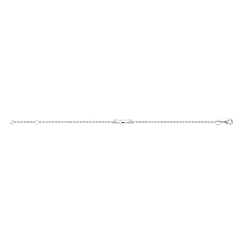 Bracelet Femme - Argent 925 - Oxyde de zirconium - Longueur : 18 cm
