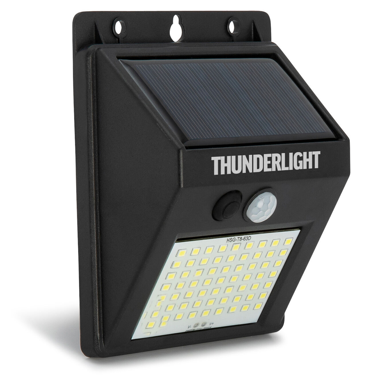 Pratik Garden 3 Thunderlight 63 LED solaires noirs - 10x5x12.8 cm