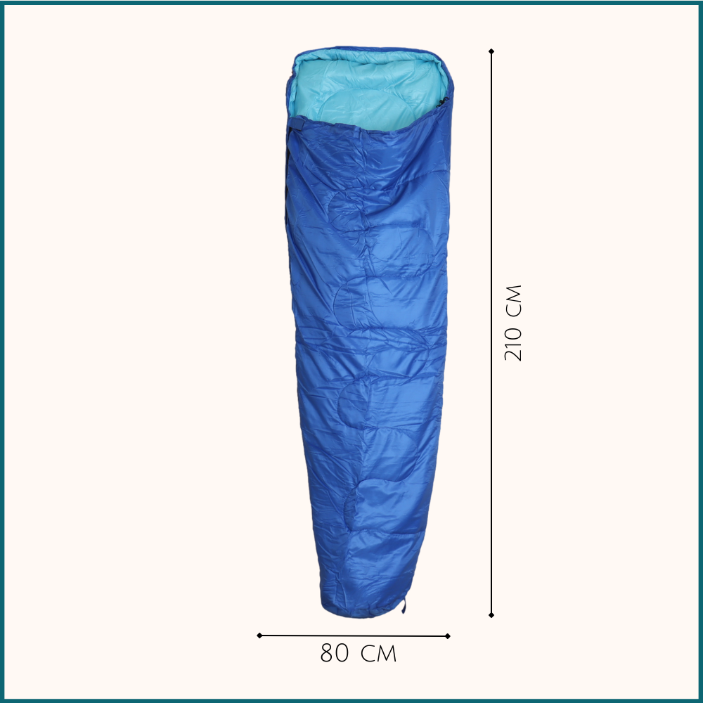 HIXA Polyester Blue mummy slaapzak
