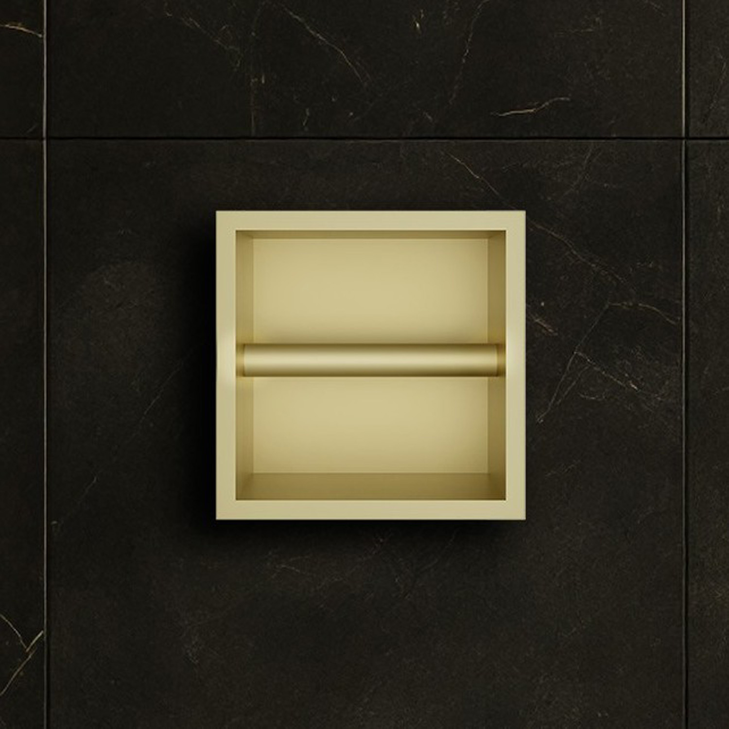 Hotbath &More inbouw toiletrolhouder messing geborsteld PVD