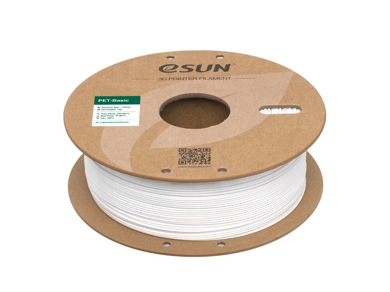 eSun Filament PET Basic Weiss 1.75 mm 1 kg PET Basic Filament