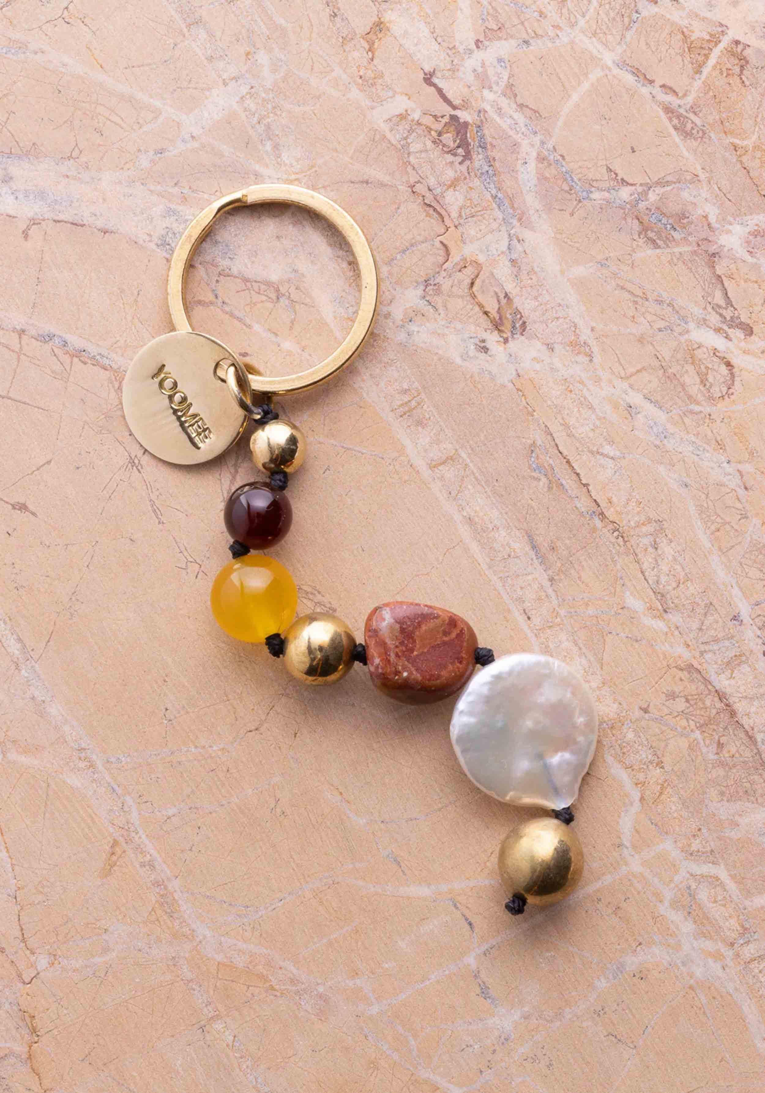 YOOMEE Schlüsselanhänger Stone Pendant Jamila Earth
