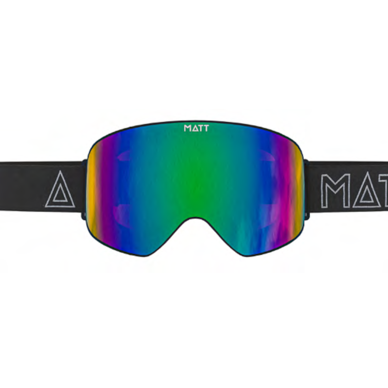 Matt scale skibril - green