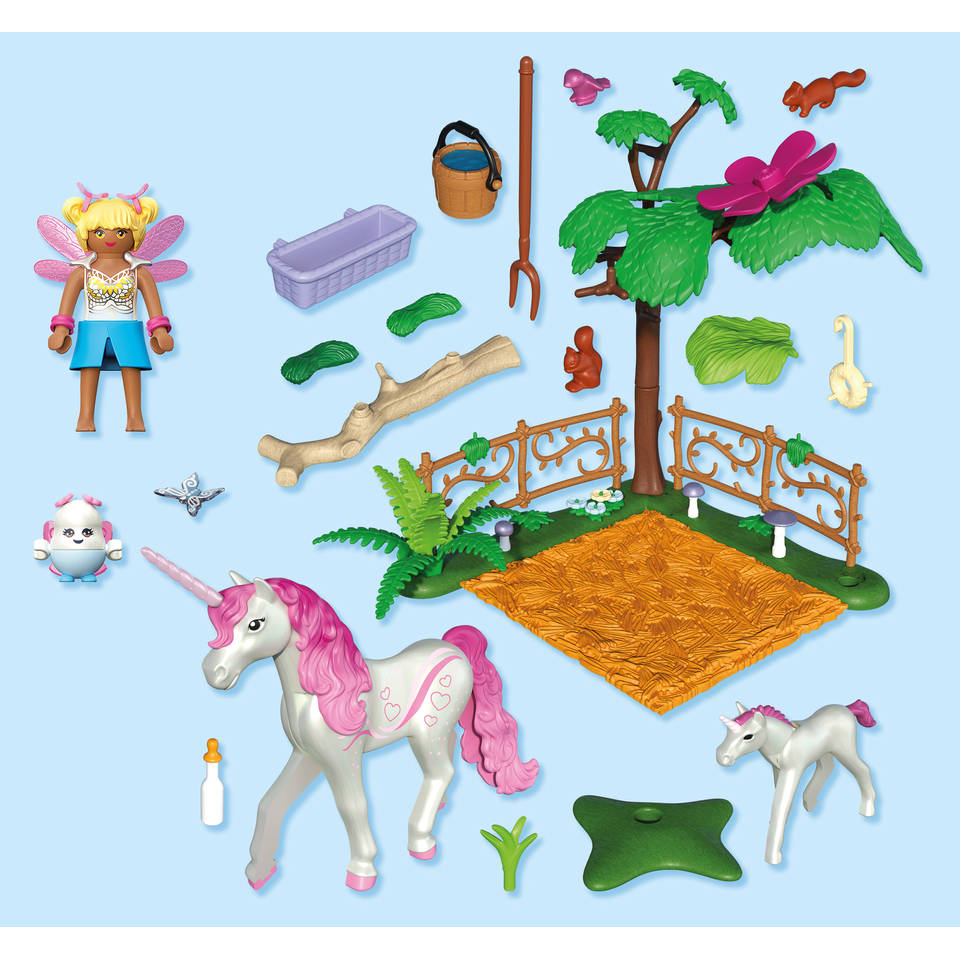 PLAYMOBIL magische eenhoornstal voor moeder en veulen 71839
