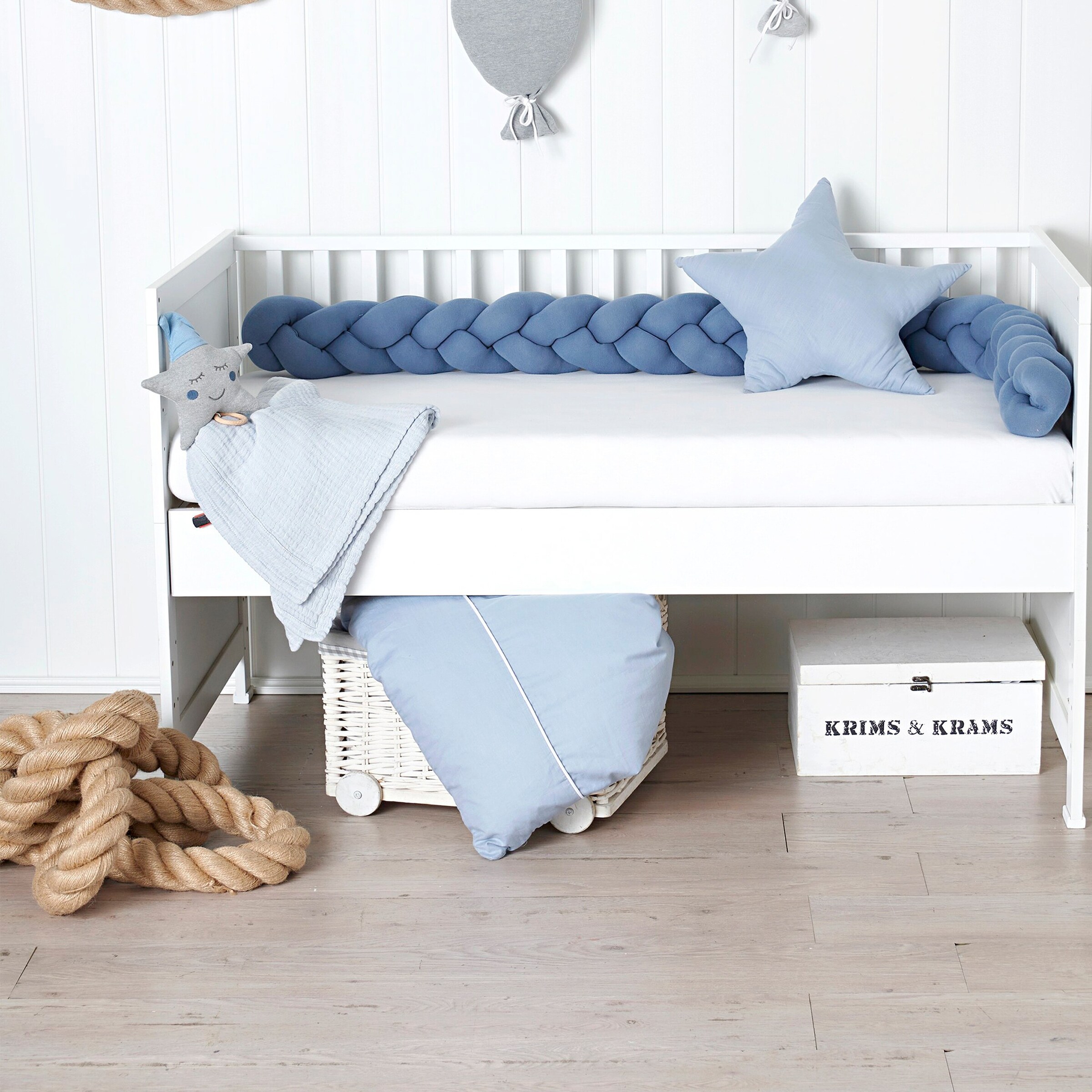 Nordic coast company Nestchenschlange geflochten 200 cm blau