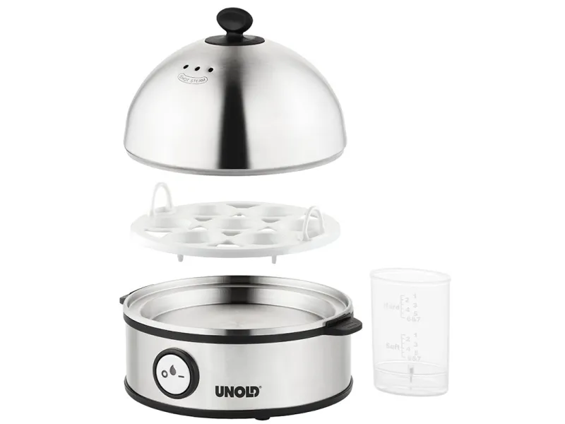 UNOLD 38626 Edel - Æggekoger - 360 W - rustfrit stål/sort