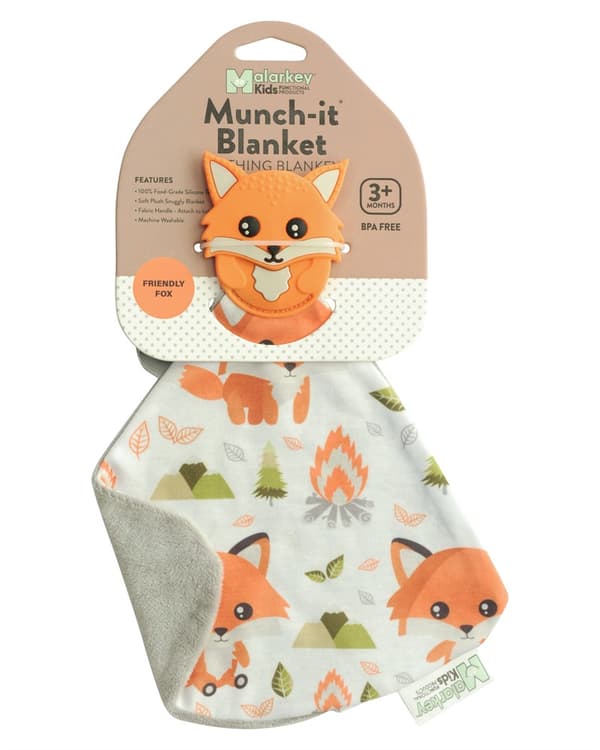 Snuttefilt med Bitleksak Friendy Fox Malarkey Kids