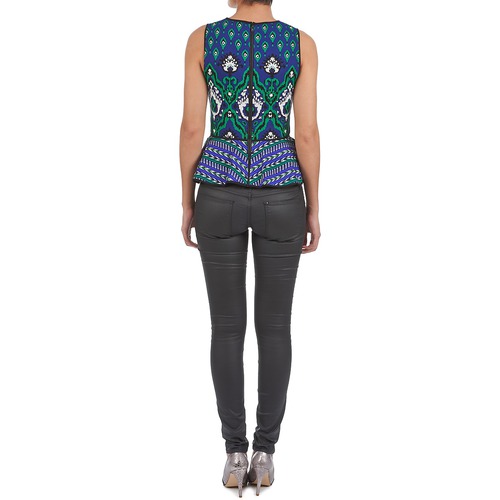 Manoush - JACQUARD OOTOMAN - Bleu / Noir / Vert