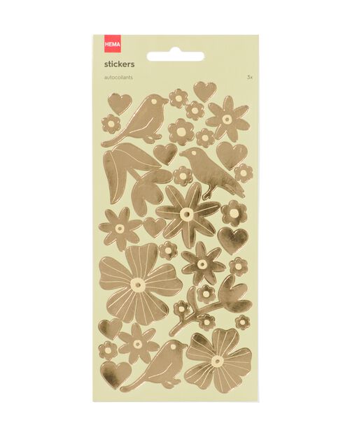 3 feuilles d’autocollants 19x10 fleurs