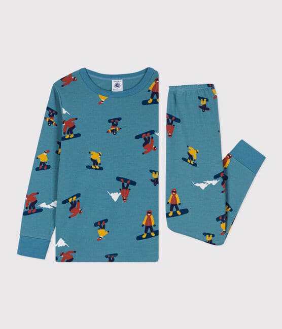 Pyjama snowboard en coton enfant