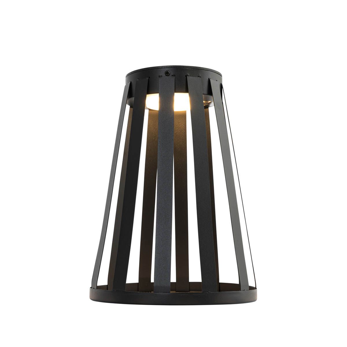Buiten tafellamp zwart incl. LED 3-staps dimbaar solar en oplaadbaar - Penny