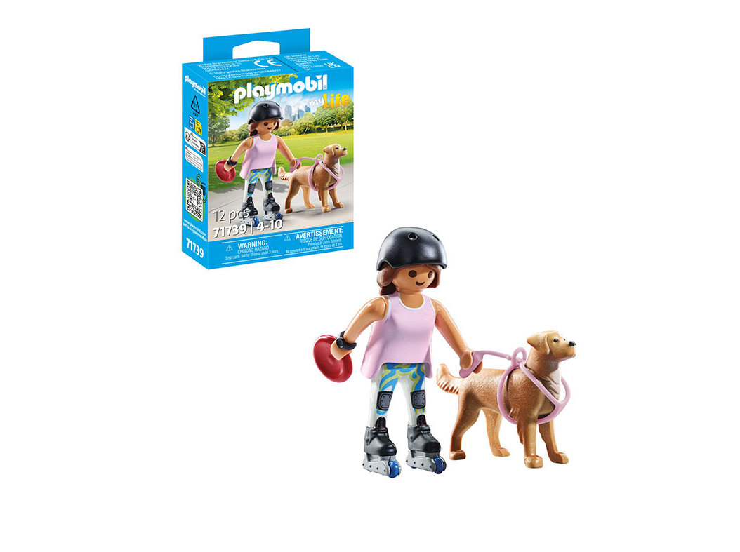 PATINADORA RETRIEVER PLAYMOBIL