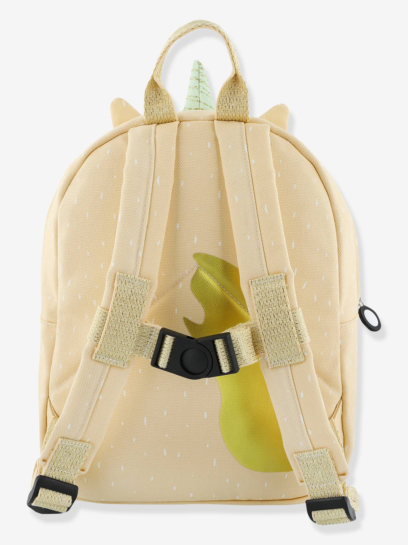 Mochila TRIXIE com estampa de animais, amarelo escuro, lisa.