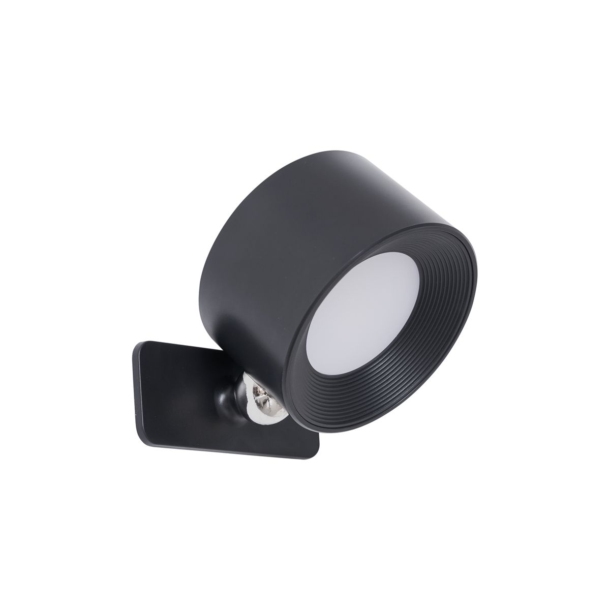 Moderne wand- en plafondlamp zwart incl. LED oplaadbaar - Bright