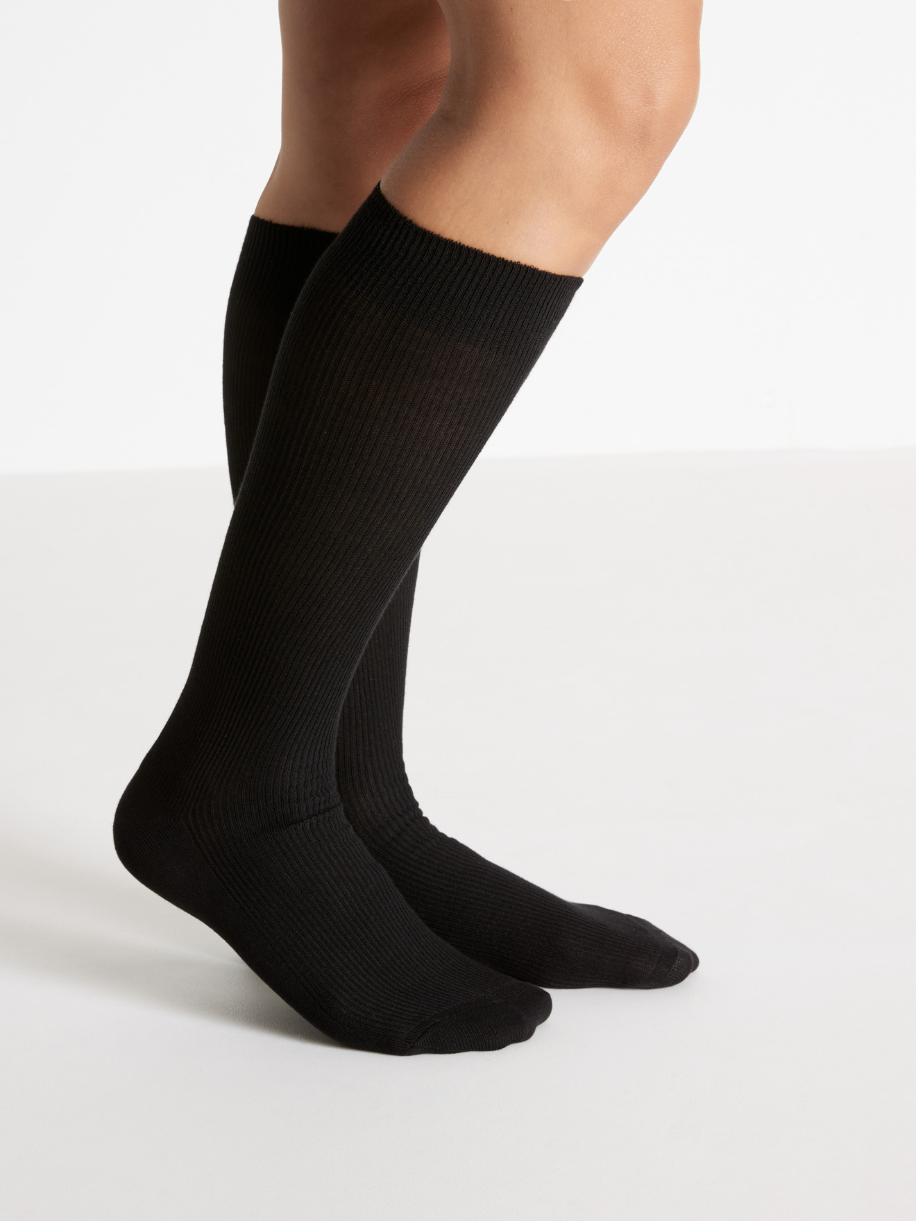 Lot de 2 paires de mi-bas 75% coton