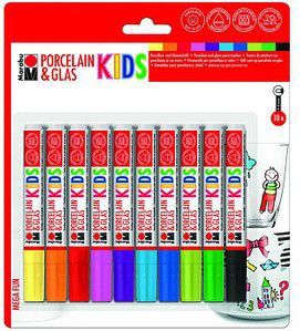 Marabu Kids Markers Porselein en Glas - 10 stuks