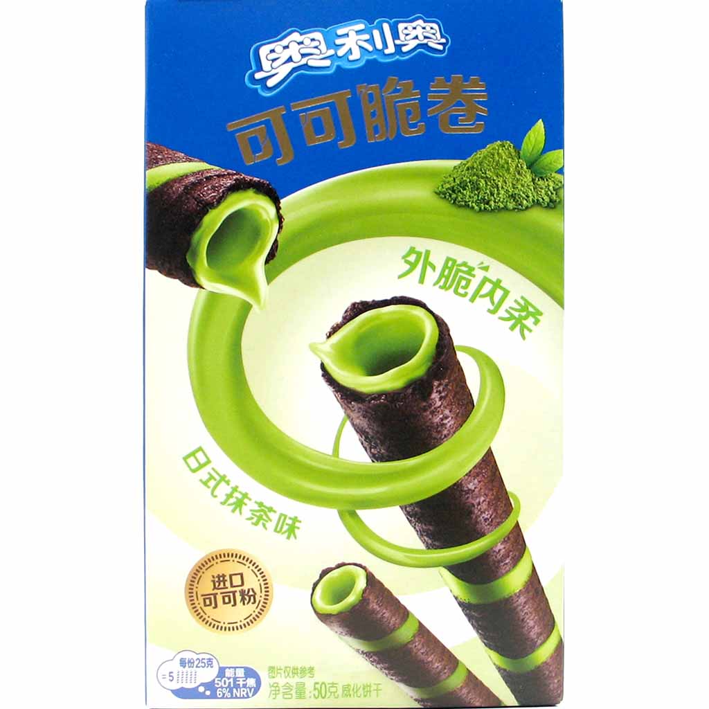 Oreo Mini Kakao Waffelrollen Matcha 50g MHD:15.3.25