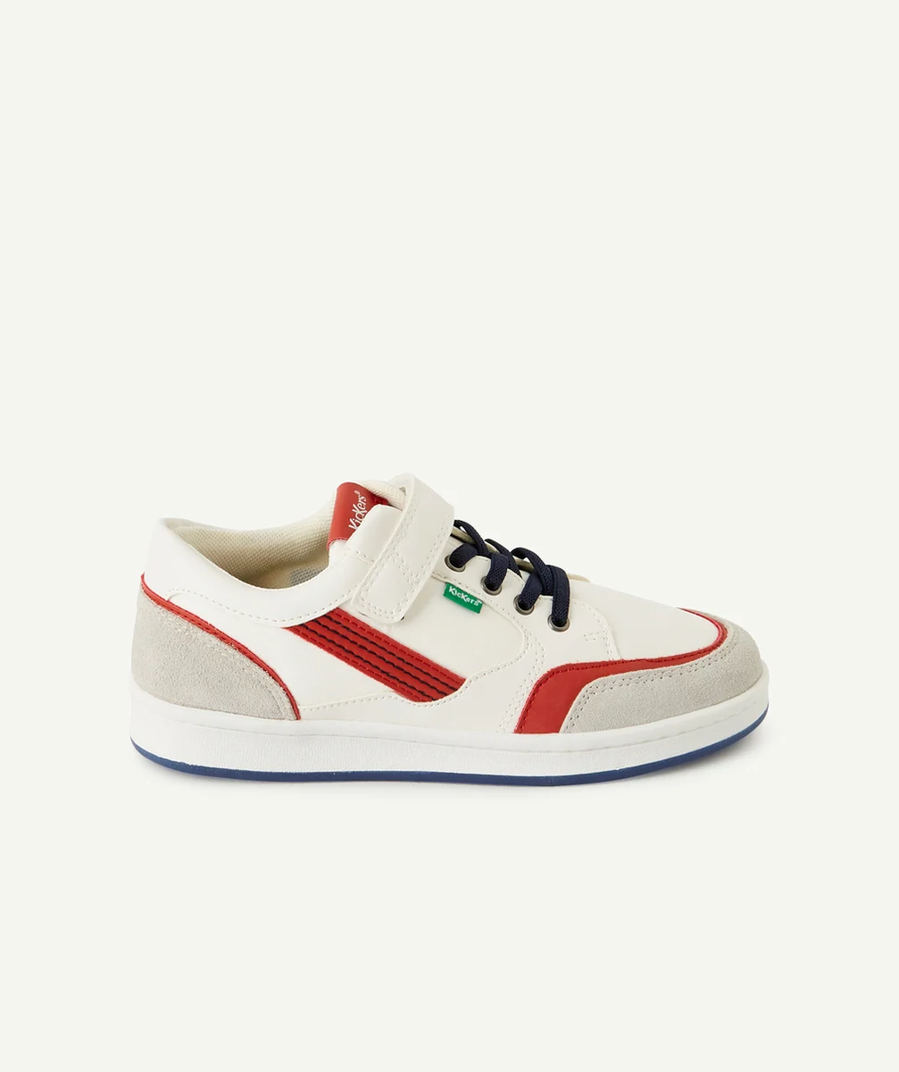 KICKERSLES BASKETS BLANCHES ET ROUGES