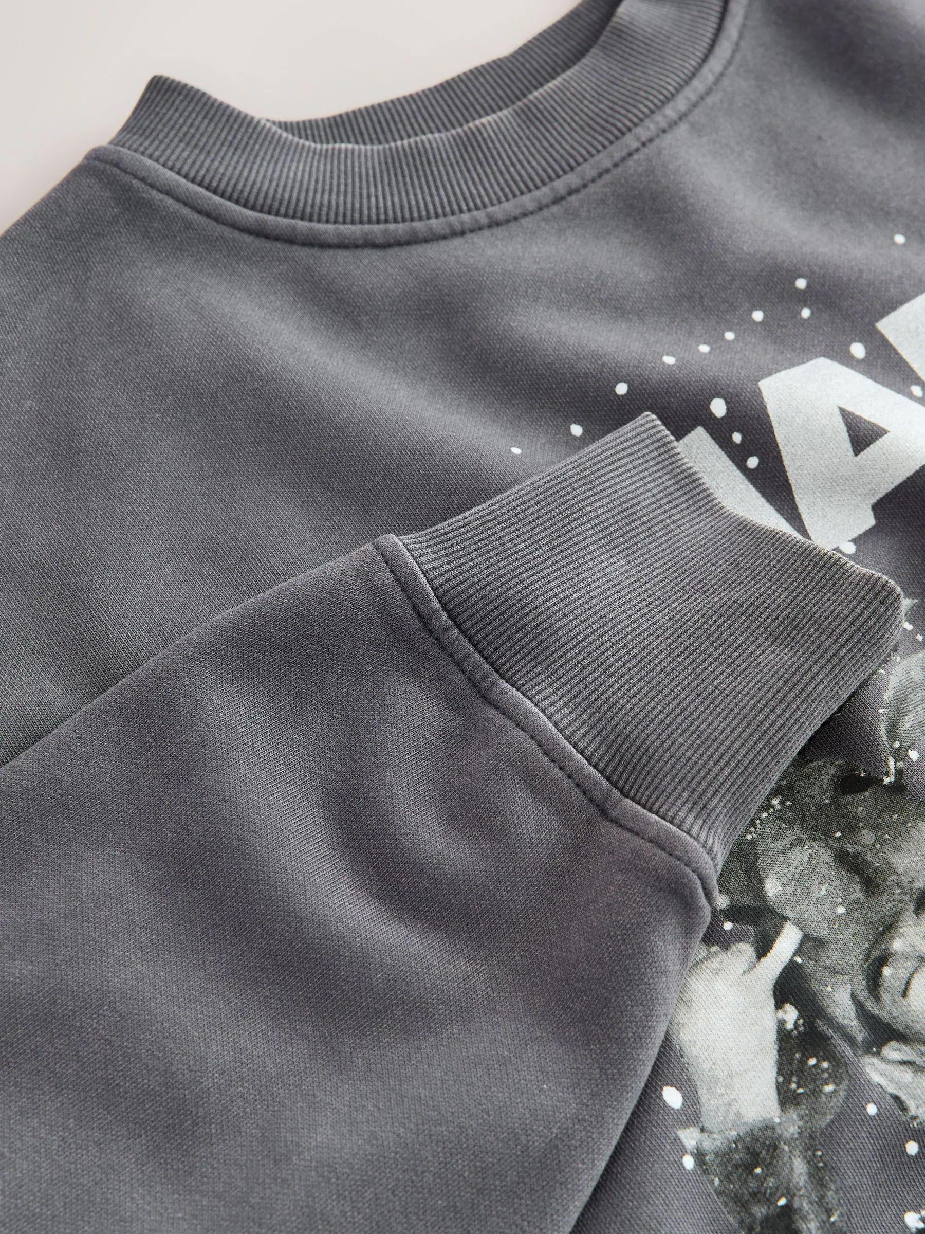 Antraciet - Officieel Wham License Kerstmis Seasonal Sweatshirt met ronde hals en lange mouwen