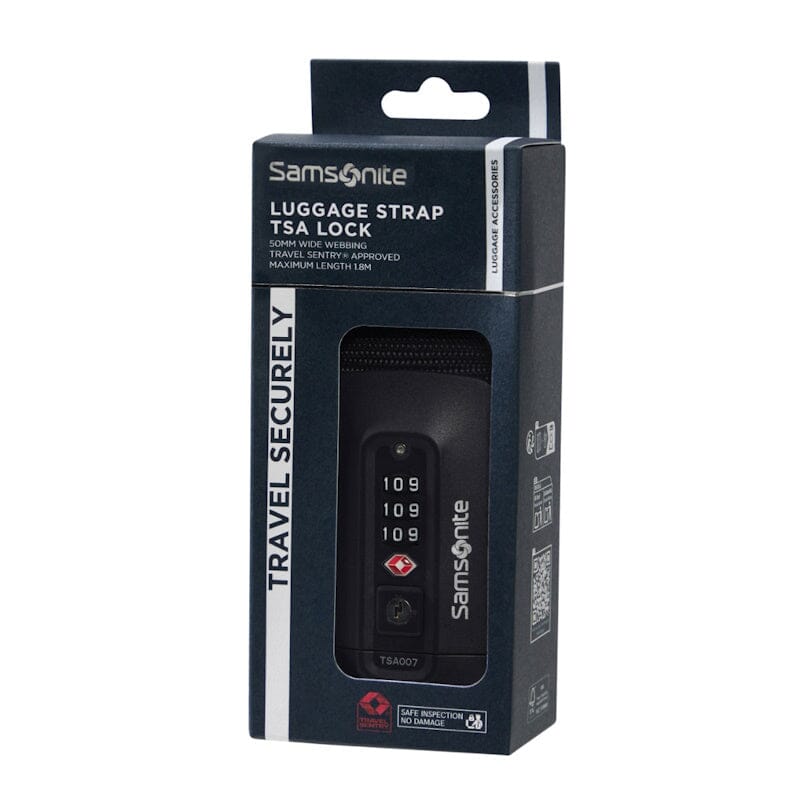 Samsonite TA Revolution Luggage Strap/TSA Lock Black