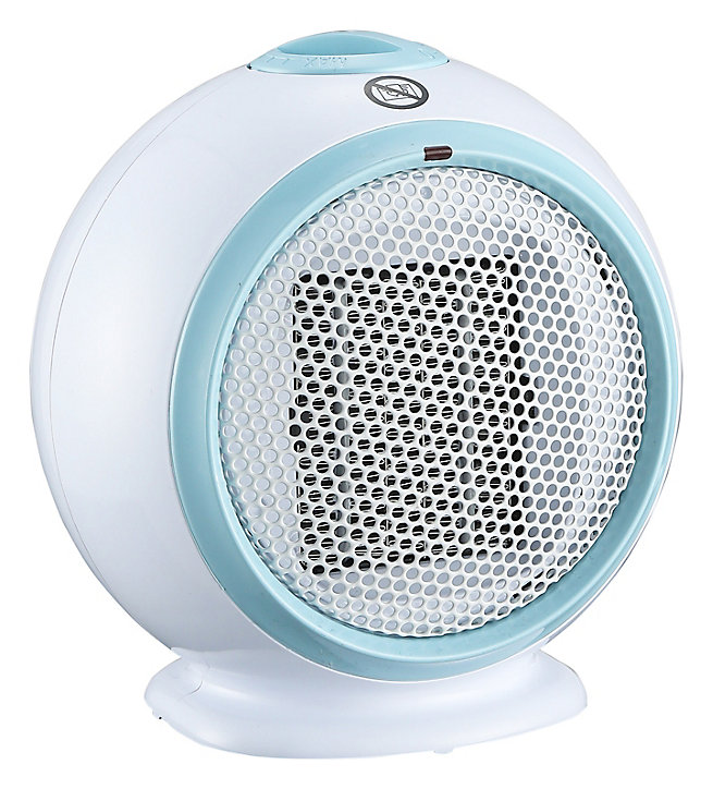 Chauffage d'appoint soufflant céramique bleu 500W