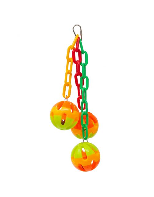 Keddoc Vogelspeelgoed Breezy Balls - Vogelspeelgoed - 30x15x7 cm Multi-Color