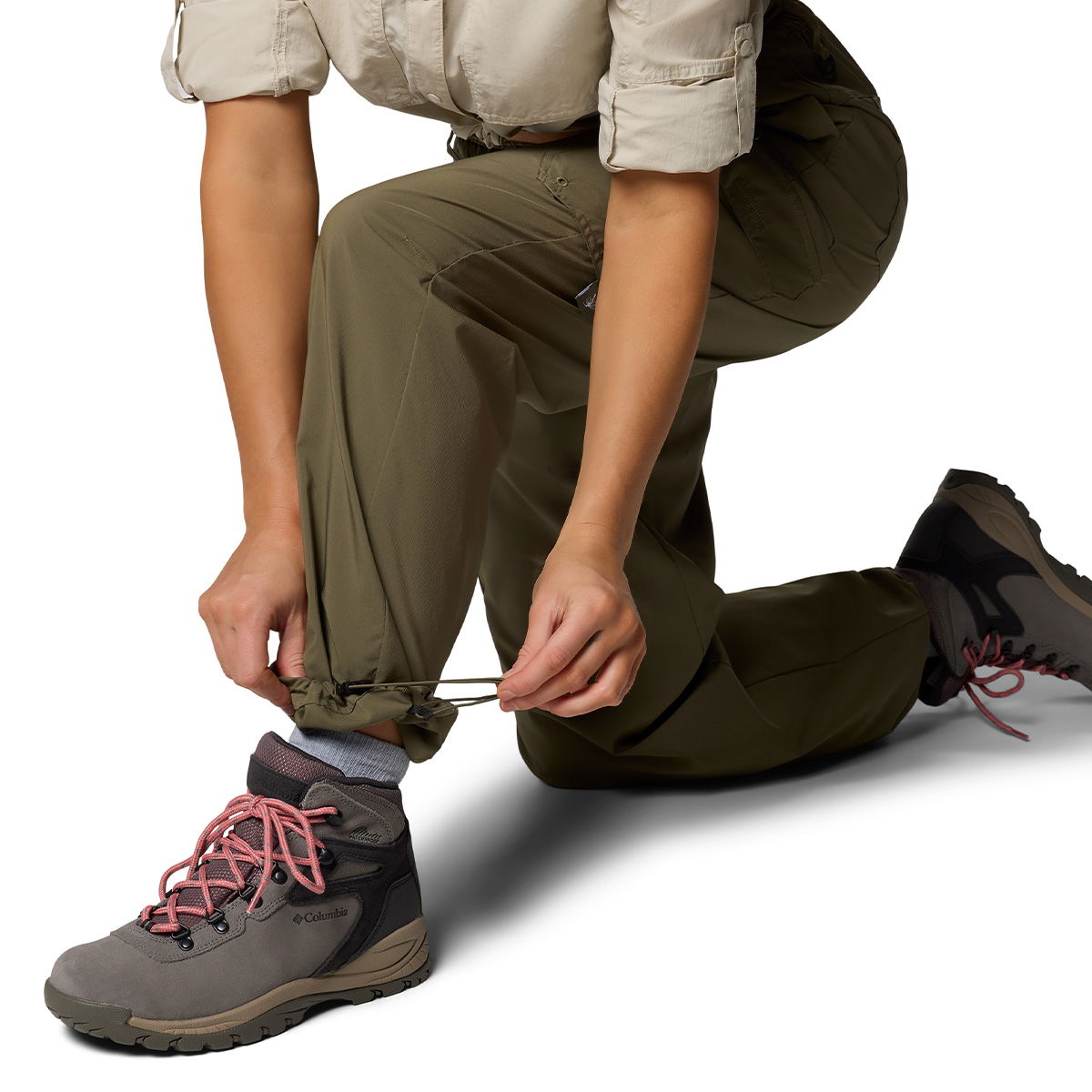 Columbia Skien Valley Cargo Pants, dame (Stone Green) - Spejder Sport