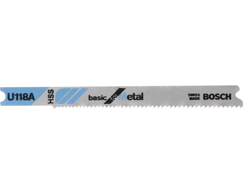 Decoupeerzaagblad Bosch U 118 Een verpakking van 3