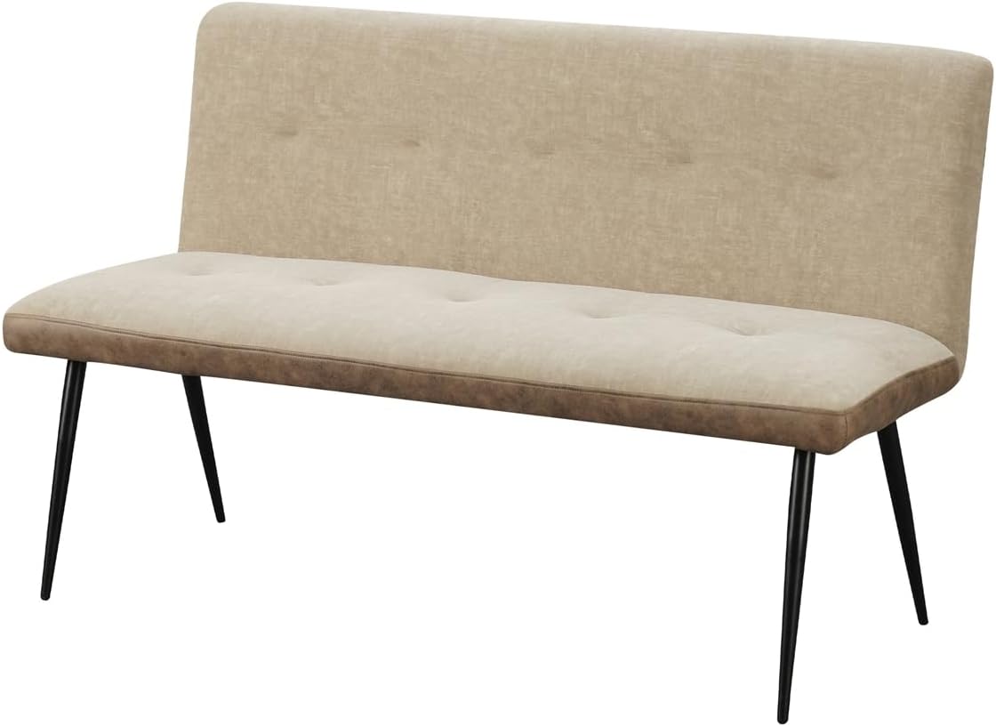 HTI living Bank 3-Sitzer Taupe Joschka Sitzbank Küchenbank