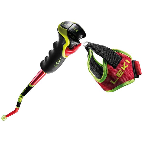 Bâton de ski LEKI WCR GS 3D RED/BLACK/NEON YELLOW