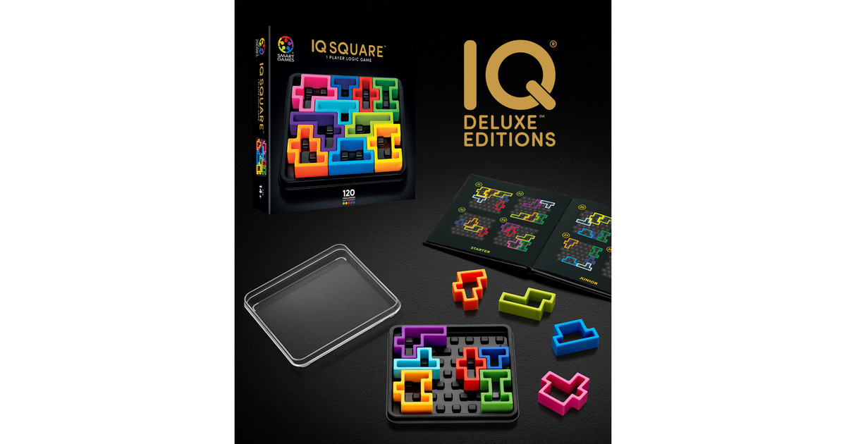 SmartGamesIQ Deluxe Square Denkspel  (Nederlands, 1 speler, Vanaf 14 jaar, 120 opdrachten)