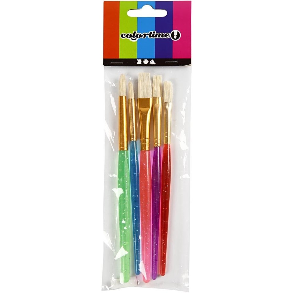 A-Color - Glitter Maling og Børnepensler